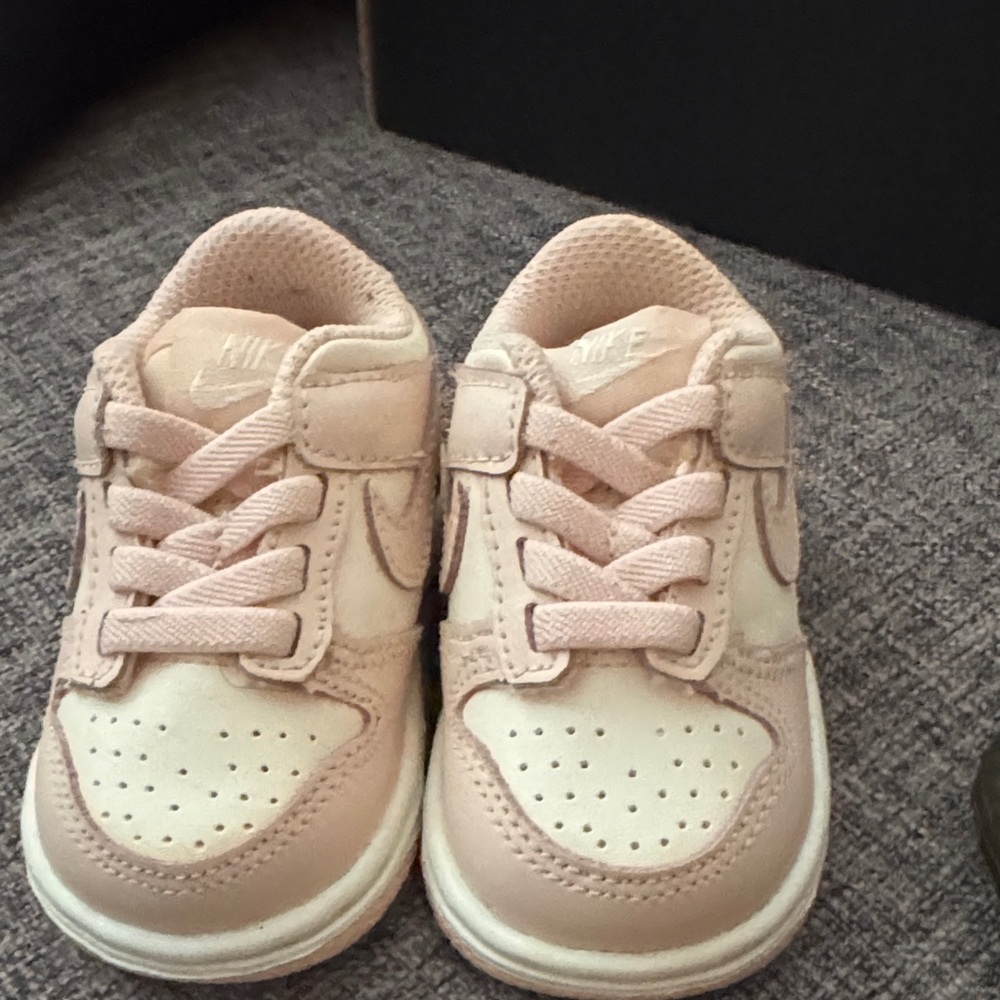 Nike Kids Blush and Cream Sneakers